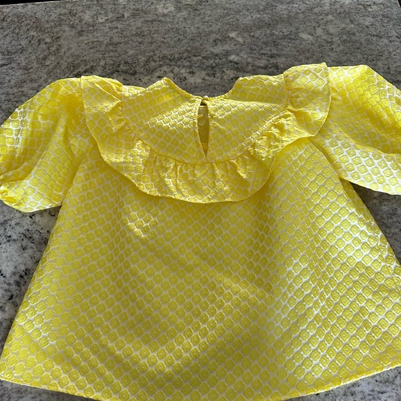 Yellow Ruffled Top - Picture 2 of 3